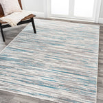 Madrid Modern Abstract Muted Flowers Area Rug