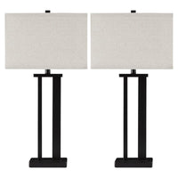 Metal 30 inch Table Lamp Set (Set of 2)