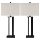 Metal 30 inch Table Lamp Set (Set of 2)