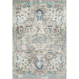 Machine Washable Traditional Floral Area Soft Rug