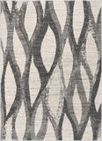 Modern Ogee Geometric Ivory Soft Area Rug