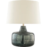 Maunie Antiqued Mid-Century 23.5-inch Table Lamp - 23.5"H x 18"W x 18"D