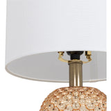 Melissa 21" Modern Ombre GlassTable Lamp - 21"H x 10"W x 10"D