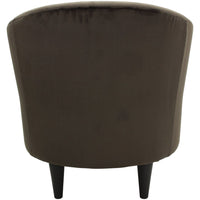 Microfiber Tub Accent Chair, Chocolate Brown