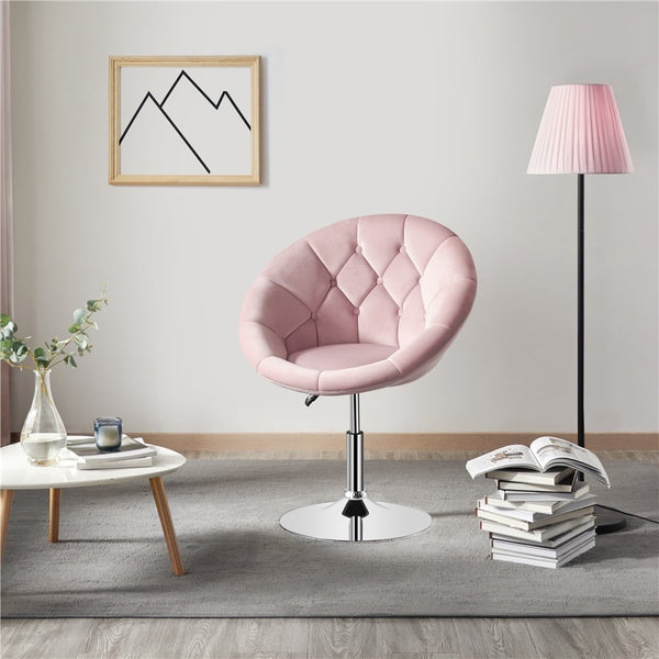Black barrel hotsell swivel chair