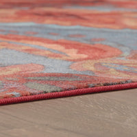 Home Boho Bright Soft Area Rug Red/Blue