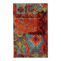Home Boho Bright Soft Area Rug Red/Blue