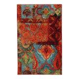 Home Boho Bright Soft Area Rug Red/Blue