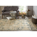 Home Bheri Woven Vintage Soft Area Rug - Cream/Orange and Cream/Teal