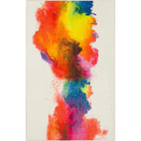 Home Modern Abstract Watercolor Soft Area Rug