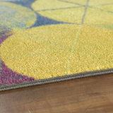 Home Full Circle Area Rug  Red/Yellow