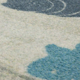 Mohawk Home Coastal Otomi Soft Area Rug Blue/Orange/Grey