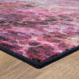 Home Fractal Abstract Soft  Area Rug  Purple