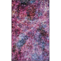 Home Fractal Abstract Soft  Area Rug  Purple