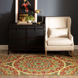 Home Jerada Multicolor Floral Medallion Area Rug