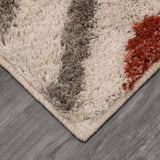 Home Laguna Tribal Diamond Shag Soft Area Rug
