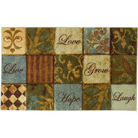 Home Les Fleurs La Terre Kitchen Mat Accent Rug