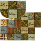 Home Les Fleurs La Terre Kitchen Mat Accent Rug