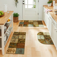 Home Les Fleurs La Terre Kitchen Mat Accent Rug