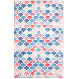 Home Mermaid Scales Geometric Tile Area Rug