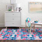 Home Mermaid Scales Geometric Tile Area Rug