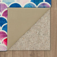 Home Mermaid Scales Geometric Tile Area Rug