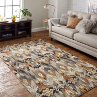 Home Atzi Woven Soft Area Rug - Grey/Brown