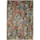 Home Met Iola Woven Soft  Area Rug Red/Blue