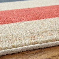 Home Sailor Stripe Soft Area Rug Red/Navy