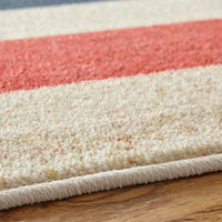 Home Sailor Stripe Area Rug  Red/Navy