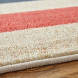 Home Sailor Stripe Area Rug  Red/Navy