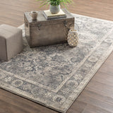 Home Fair Point Woven Area Rug Grey