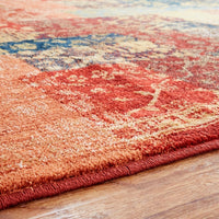 Home Patch Floral Soft Orange Multi Area Rug