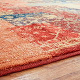 Home Patch Floral Soft Orange Multi Area Rug