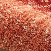 Home Patch Floral Soft Orange Multi Area Rug