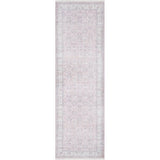 Helena Polyester Cotton Trditional Soft Pink Area Rug