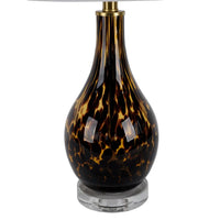 Natasha Tortoise Art Glass Table Lamp