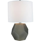 Otsu 17 in. Charcoal Modern Table Lamp - 17" H