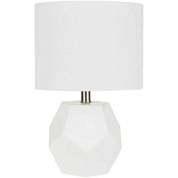 Otsu 17 in. White Modern Table Lamp