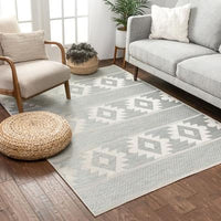Southwestern Geometric Flat-weave Area Rug