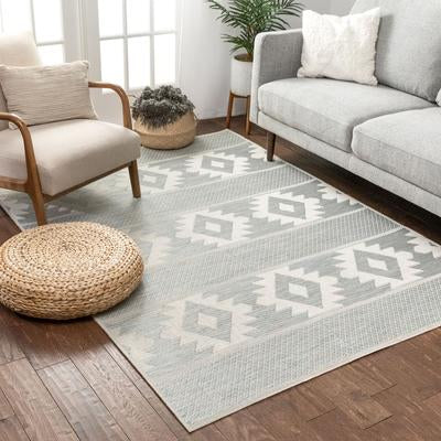 Southwestern Geometric Flat-weave Area Rug