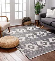 Southwestern Geometric Flat-weave Rug