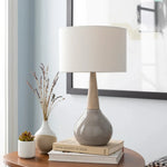Peregrine 18.75 in. Gray Modern Table Lamp