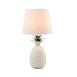 Pineapple Table Lamp 10x10x19.5" - White