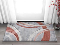 Abstract Modern Grey Soft Area Rug