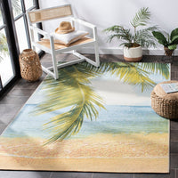 Barbados Egzona Tropical Indoor/ Outdoor Patio Backyard Soft Rug