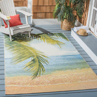 Barbados Egzona Tropical Indoor/ Outdoor Patio Backyard Soft Rug