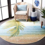 Barbados Egzona Tropical Indoor/ Outdoor Patio Backyard Soft Rug