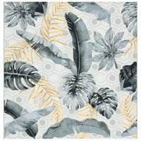 Barbados Finchen Tropical Indoor/ Outdoor Patio Backyard Soft Rug