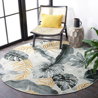 Barbados Finchen Tropical Indoor/ Outdoor Patio Backyard Soft Rug